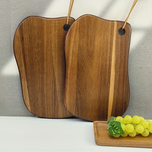 เขียงไม้วอลนัทธรรมชาติหรูหราสำหรับห้องครัวร้านอาหารของตกแต่งบ้าน - Product Image 6