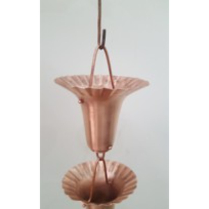 ชุดถังแขวนโซ่ทองแดงสำหรับตกแต่งสวนกลางแจ้ง สไตล์เรียบง่าย - Product Image 1