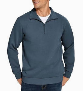Proveedor de Ropa Deportiva Personalizada para Hombre, Sudadera Ligera con Cierre de Cremallera y Cuello Alto para Marcas de Streetwear Estadounidenses - Product Image 2
