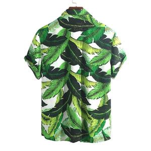 เสื้อฮาวายพิมพ์ลายสับปะรดสำหรับผู้ชาย แขนสั้น ใส่สบายๆ ชายหาด ฤดูร้อน ติดกระดุม แบบลำลอง รับผลิตตามสั่ง ขายส่ง - Product Image 3