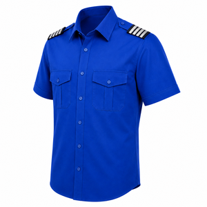 Camisa de Uniforme de Guardia de Seguridad para Hombre 2026, Venta al por Mayor, Transpirable, de Poliéster y Algodón, Manga Corta - Product Image 2