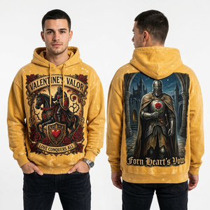 เสื้อฮู้ดดี้ลายงูสีส้มสำหรับผู้ชาย สไตล์สตรีทแวร์ พิมพ์ลายงูแบบกำหนดเอง ผ้าหนานุ่ม สวมใส่สบาย - Product Image 4