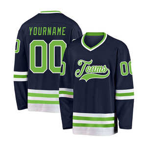 Maillot de hockey en gros, logo personnalisé, fabricant OEM, uniforme de hockey sur glace haut de gamme, impression par sublimation, fournisseur de maillots d'équipe, États-Unis - Product Image 6