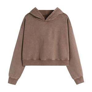 Sweat-shirt style influenceur en coton mélangé de qualité supérieure, logo personnalisé, production en gros directe d'usine - Product Image 4