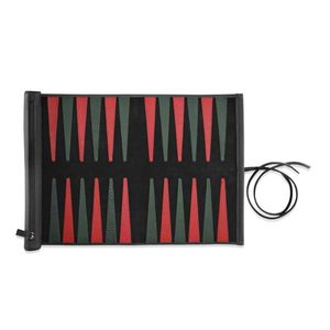 Jeu de backgammon en cuir de qualité supérieure, portable, avec dés et poches, pour adultes, jeu de backgammon de luxe fait main - Product Image 3