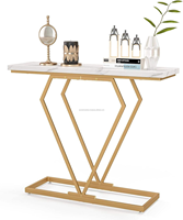 Neues Design Goldfarben Premium Traditioneller Metall-Konsolentisch Schlanker Umweltfreundlicher Schlafzimmer Eingangsbereich Wohnzimmer Hotel Klappbar