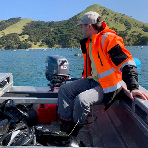 Chaqueta de Seguridad Impermeable con Capucha de Alta Visibilidad para Hombre, con Cinta Reflectante, Diseño Bicolor, Ropa de Trabajo, Chaqueta de Construcción, Venta al Por Mayor, Personalizable - Product Image 6