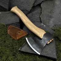 Tomahawks industriels de haute qualité, très demandés, forgés à la main, avec manche gravé, lame plate en acier inoxydable, pour le camping en plein air