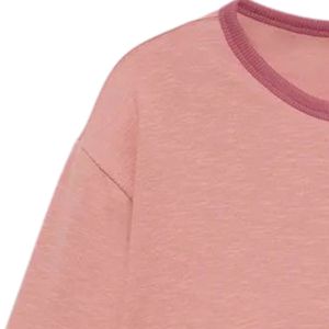 T-shirt côtelé contrastant pour homme, manches courtes, col rond, texture décontractée, bicolore, tricot extensible, léger, respirant, personnalisable - Product Image 6