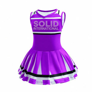 Tenue de sport Solid Trader Active Wear, matière flexible, doublure douce, ceinture confortable, kit sportif, uniforme de cheerleading - Product Image 6
