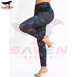 Slim Fit <b>Compression</b> Sports <b>Leggings</b> Custom Logo Plus Size Eco-Friendly Recycled Fabric <b>Women</b> <b>Compression</b> <b>Leggings</b> - Product Image 4