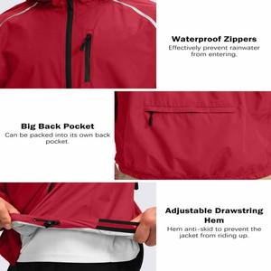 Chaqueta Impermeable con Capucha, Resistente al Agua, Antibacteriana, de Nailon, Estilo Urbano, Informal y Relajada para Hombre, Cargada por Dress Sports - Product Image 5