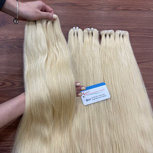Extensiones de Cabello Virgen Vietnamita Liso Rubio 613 de Alta Calidad, Sin Enredos, Sin Caída - Product Image 6