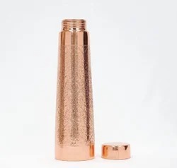Bouteille d'eau Radhe Enterprises Premium en cuivre brun 1000 ml, design classique écologique personnalisé, portable pour les voyages et les activités de plein air - Product Image 3