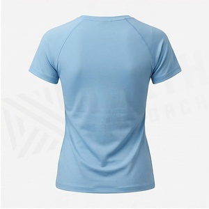 T-shirt à col rond pour femme North Approach, bleu clair, séchage rapide, logo brodé, manches courtes, vêtements de sport - Product Image 2