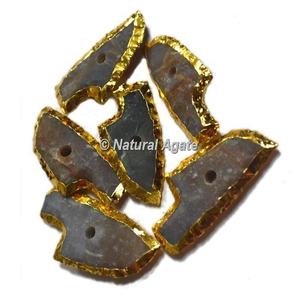 Perilla de ágata natural de jaspe Chapado en piedra semipreciosa artesanal - Product Image 4