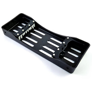 Bandeja de esterilización dental para 5 instrumentos con agarres de silicona para raspadores y espejos, fabricante mayorista - Product Image 6