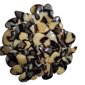 Cabochon de Septarien Jaune Naturel, Pierre Précieuse en Vrac Certifiée par un Tier Tiers, 20-40mm, Poli à la Main, Dos Plat Lisse, Coupe Ovale pour Bijoux - Product Image 3