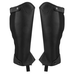 Women's Western English <b>Riding</b> <b>Chaps</b> Genuine Leather Half/Full <b>Chaps</b> Button Zipper Closure Comfortable Fit for Horseback <b>Riding</b> - Product Image 2