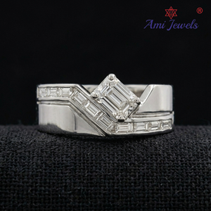 Modern Platinum <b>Diamond</b> Wedding <b>Ring</b> for Women Elegant Fine Jewelry for Engagement Anniversary and Parties - Product Image 1