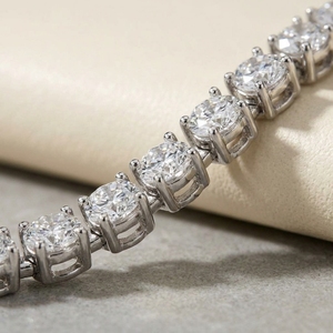 Collier tennis en diamant naturel et diamant de laboratoire pour femmes et hommes, or 10K, 14K, 18K, bijoux en diamant véritable - Product Image 3