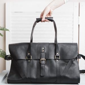 Grand sac fourre-tout unisexe en cuir véritable - Sac de sport de voyage de mode - Sac de sport GYM-0257 - Product Image 1