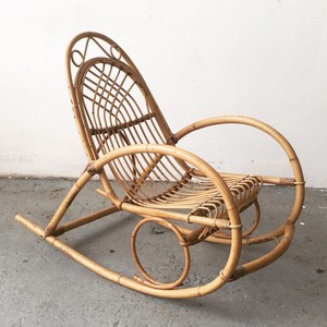 Sillas mecedoras de ocio hechas a mano sillón de ratán natural precio más barato al por mayor - Product Image 1