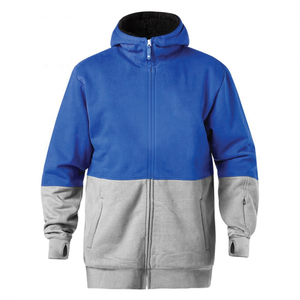 Sudaderas con capucha personalizadas unisex de punto de alta calidad, impermeables, de gran tamaño, de longitud larga, con capucha, diseño de estampado liso, logotipo forrado para hombres - Product Image 3