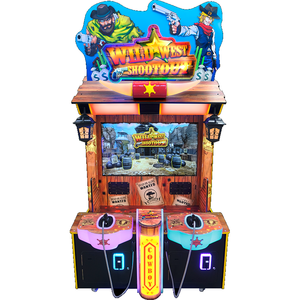 Wild West Gun Shooting Arcade <b>Machine</b> 2 Players Coin Operated <b>Amusement</b> Equipment Ace Acrylic Hardware Pistol Video Kids Game - Product Image 1