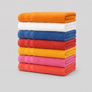Serviette en tissu éponge de qualité supérieure, dotée d'une surface moelleuse et d'une forte absorption d'humidité, idéale pour le bain, le fitness, les voyages et les soins quotidiens. - Product Image 1
