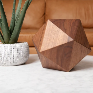 Urna Funeraria de Madera Natural, Urna Conmemorativa Geométrica para Cenizas, Recipiente para Guardar Cenizas Humanas, Diseño Personalizado - Product Image 3