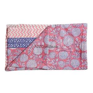 100% Cotton Skin-Friendly Breathable Soft Argyle & Floral Digital Print Women's Regular Scarf for Daily Wear - Product Image 2