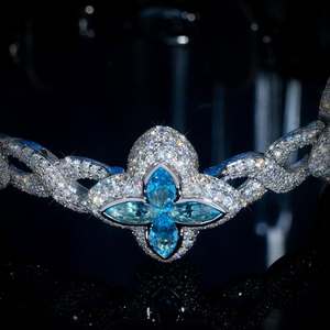 Nueva Cadena Cubana de Plata de Ley 925 con Tréboles de Moissanita Iced Out, Unisex, Estilo Hip Hop, Joyería que Pasa la Prueba del Diamante - Product Image 5