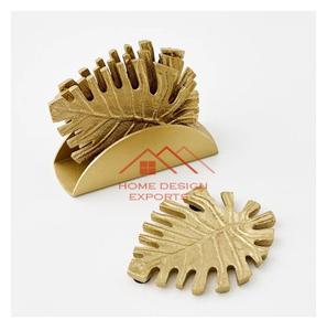 Metal Coasters <b>Table</b> Top Decor Accessories Metal Coasters at <b>Low</b> Rate Casting Aluminum Metal Palm Leaf Design - Product Image 1