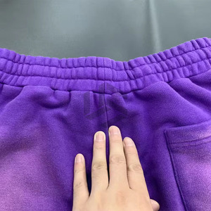 Pantalones Cortos Deportivos Transpirables para Hombre con Cordón Ajustable, Lavado Ácido, Estampado Puff, Personalizados OEM, para Verano - Product Image 4