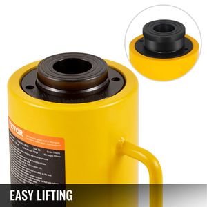 30Ton 100mm cilindro idraulico a scatto solido 4 pollici a singolo effetto portatile Jack di sollevamento industriale connettore rapido idraulico - Product Image 3
