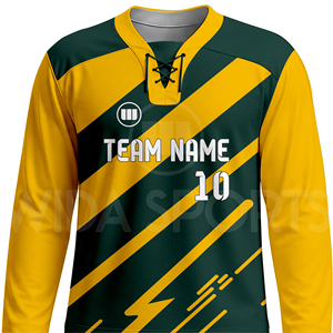 Ensemble d'uniformes de hockey sur glace personnalisés, maillot et pantalon sublimés, respirants, avec nom du joueur, couleur unie, pour l'équipe USA, fournisseur OEM, usine - Product Image 4