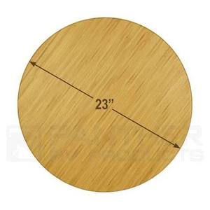 Natural Round Bamboo Tabletop Solid Wood <b>Table</b> Top Replacement Surface Board For Coffee Bar <b>Bistro</b> Dining <b>Table</b> Wholesale - Product Image 3