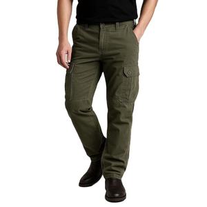 Pantalon cargo multi-poches imperméable pour homme en polyester/coton, randonnée en plein air, streetwear décontracté, taille XL, teinture unie, logo personnalisé - Product Image 5
