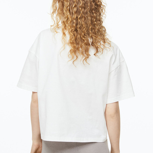 Camisetas personalizadas de alta calidad y económicas para mujer, camisetas de algodón lisas / camisetas de verano extragrandes para mujer, 100% algodón - Product Image 4