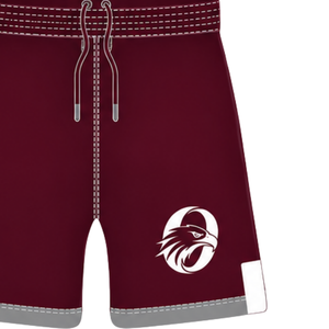 Pantalones Cortos de Rugby Blancos y Borgoña, Cintura Elástica con Cordón, Ropa Deportiva Ligera para Entrenamiento, Partidos y Equipos - Product Image 4