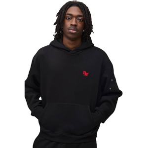 Vente en gros de sweats à capuche d'hiver en polaire polyester/coton de haute qualité, logo 3D personnalisé par transfert thermique, coupe classique, pull pour homme sans doublure - Product Image 1