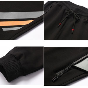 Nouvel ensemble de survêtement sportif personnalisé pour homme, grande taille, en molleton de soie/coton épais, idéal pour l'hiver, avec logo frontal – Qualité supérieure - Product Image 5