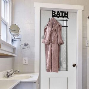 Porte-serviettes moderne en acier inoxydable moulé, design HOME, avec fixation par perçage pour décorer votre salle de bain, polyvalent pour cadeau ou service de table - Product Image 6