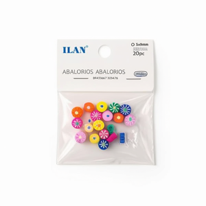 ILAN Abalorios Perline a forma di mulino a vento in argilla polimerica 5x9mm 20 pezzi per la creazione di gioielli artigianali - Product Image 2