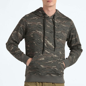 Sweat-shirt à capuche imprimé camouflage jungle pour hommes et femmes, tendance streetwear, sweat-shirt à capuche imprimé camouflage jungle - Product Image 5
