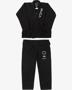 Kimono de Jiu Jitsu Brasileño BJJ para Adultos, Shoyorol RVCA X Done Blue, 450 g/m², Negro, 100% Algodón, Uniforme de Artes Marciales de Alta Calidad - Product Image 1
