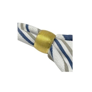 Ensemble d'anneaux de serviette en aluminium texturé martelé doré, modernes et luxueux, durables, écologiques, accessoires de table décoratifs pour mariages. - Product Image 6