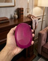 Rubis rouge chauffé ovale taille émeraude facetté 4000 carats, pierre précieuse naturelle non montée, rouge profond, poli, grande taille