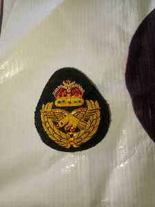 Custom Embroidered <b>Patch</b> With Gold Wings And Maple Leaf Design <b>On</b> Black Felt <b>Sew</b>-<b>On</b> Badge For Uniforms - Product Image 3